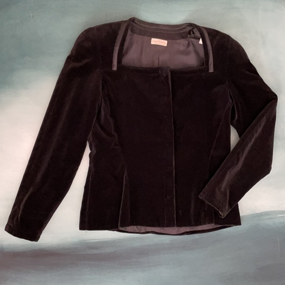 Vintage Gianni Versace Black Velvet Jacket - Picture 11 of 13